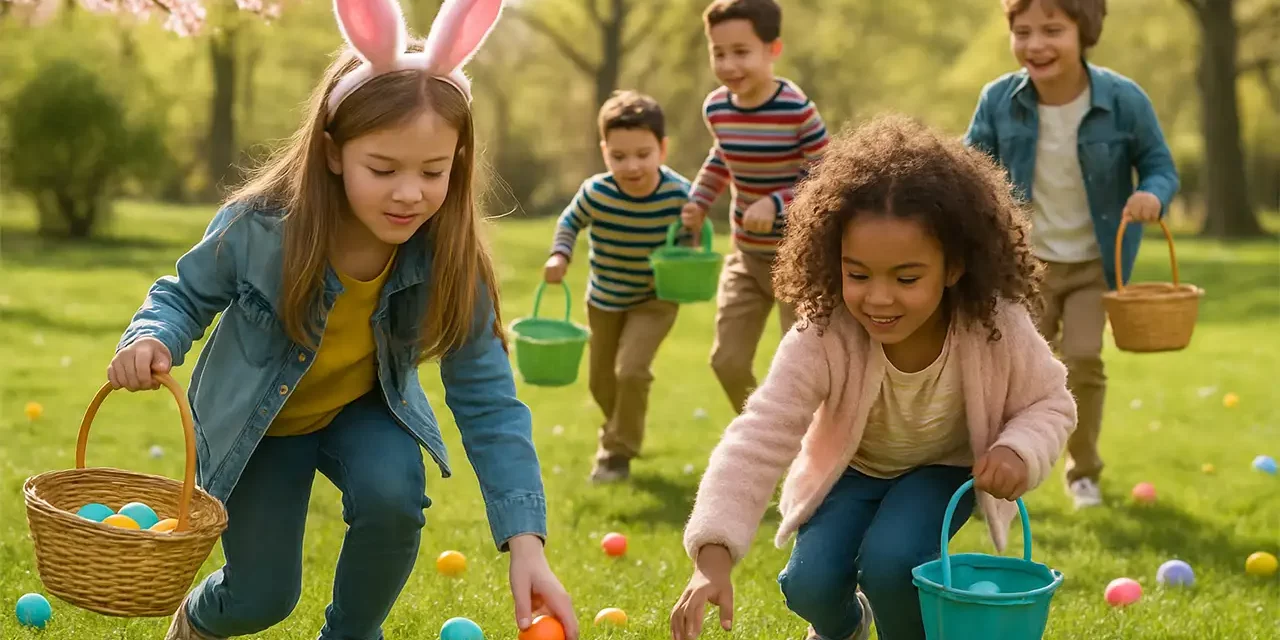 vacances de printemps Dans l’herbe fraîche du printemps,