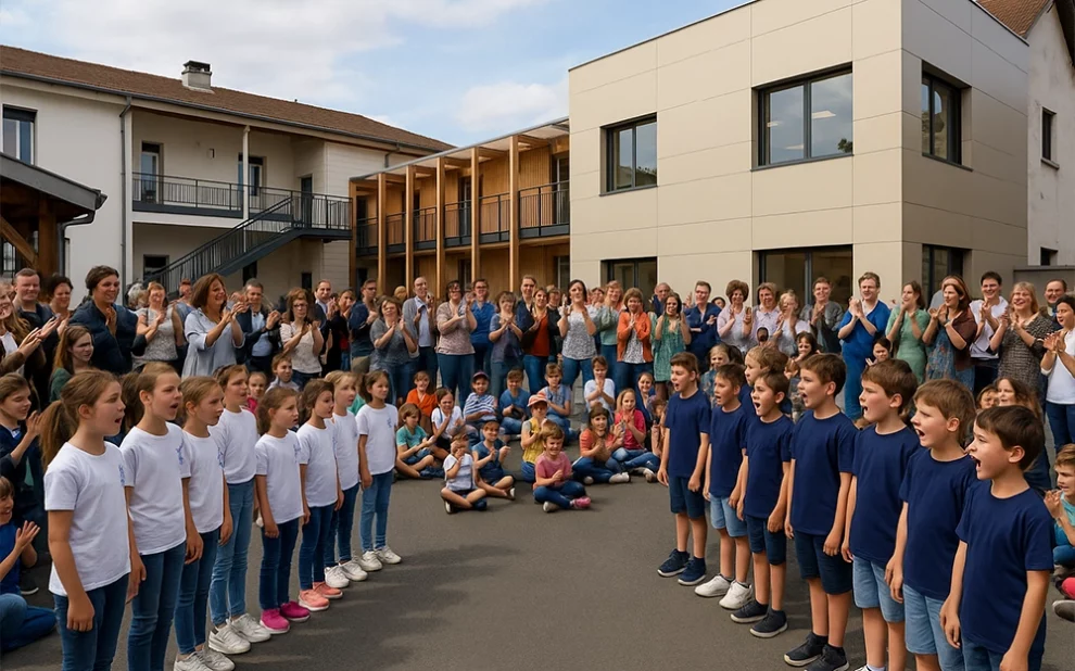 a l ecole notre dame les lilas bataille de chorales