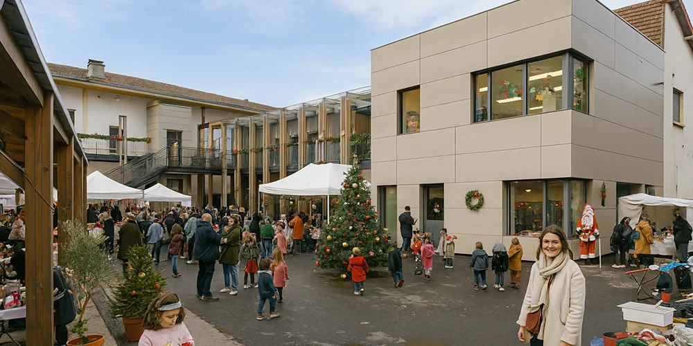 fete brocante et sapin